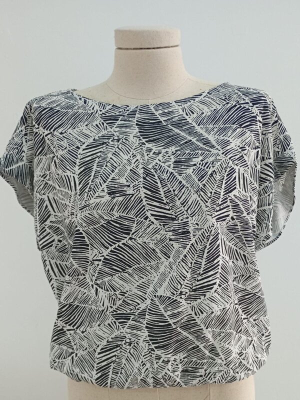 Blusa  Manga Corta De Mujer Tskj25Blk0002Trp01