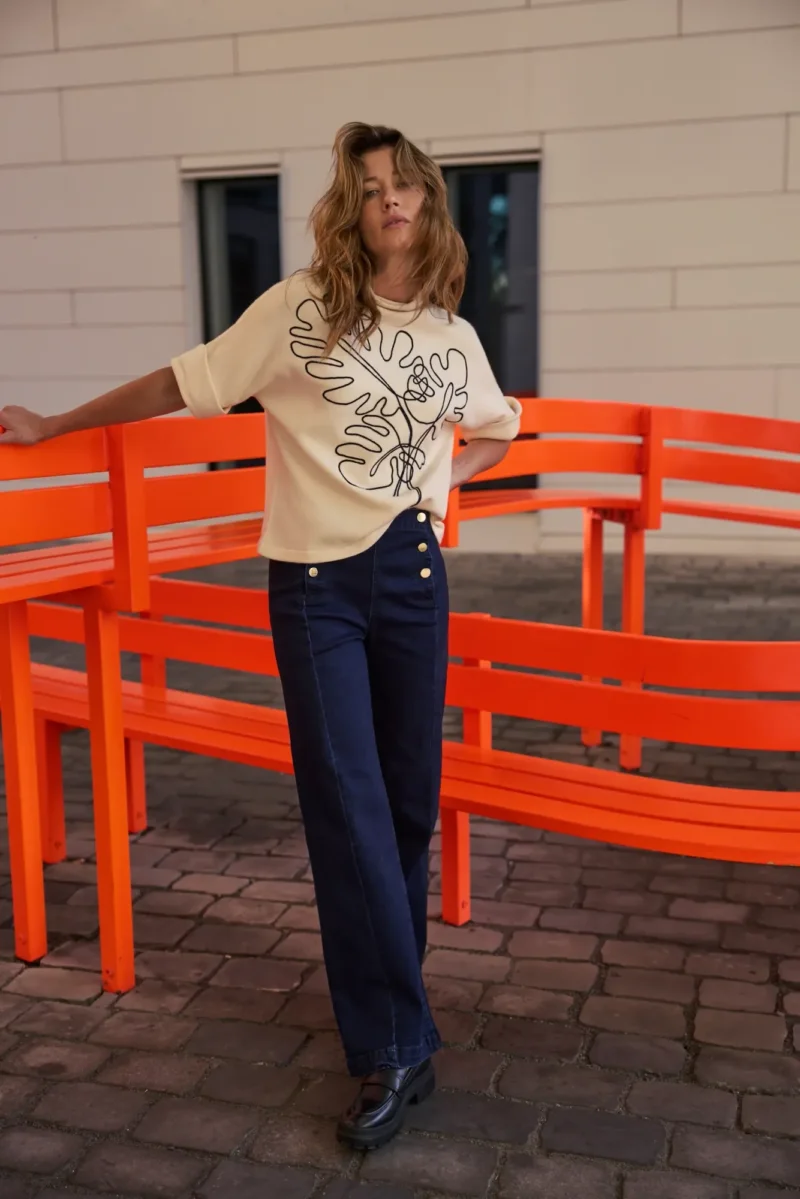Vaqueros De Mujer Z-JE-4809 D.NAVY