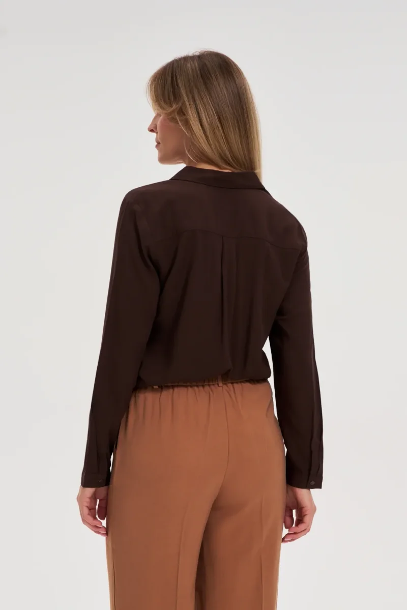 Camisa De Mujer Z-KO-4822 BROWN - Imagen 4