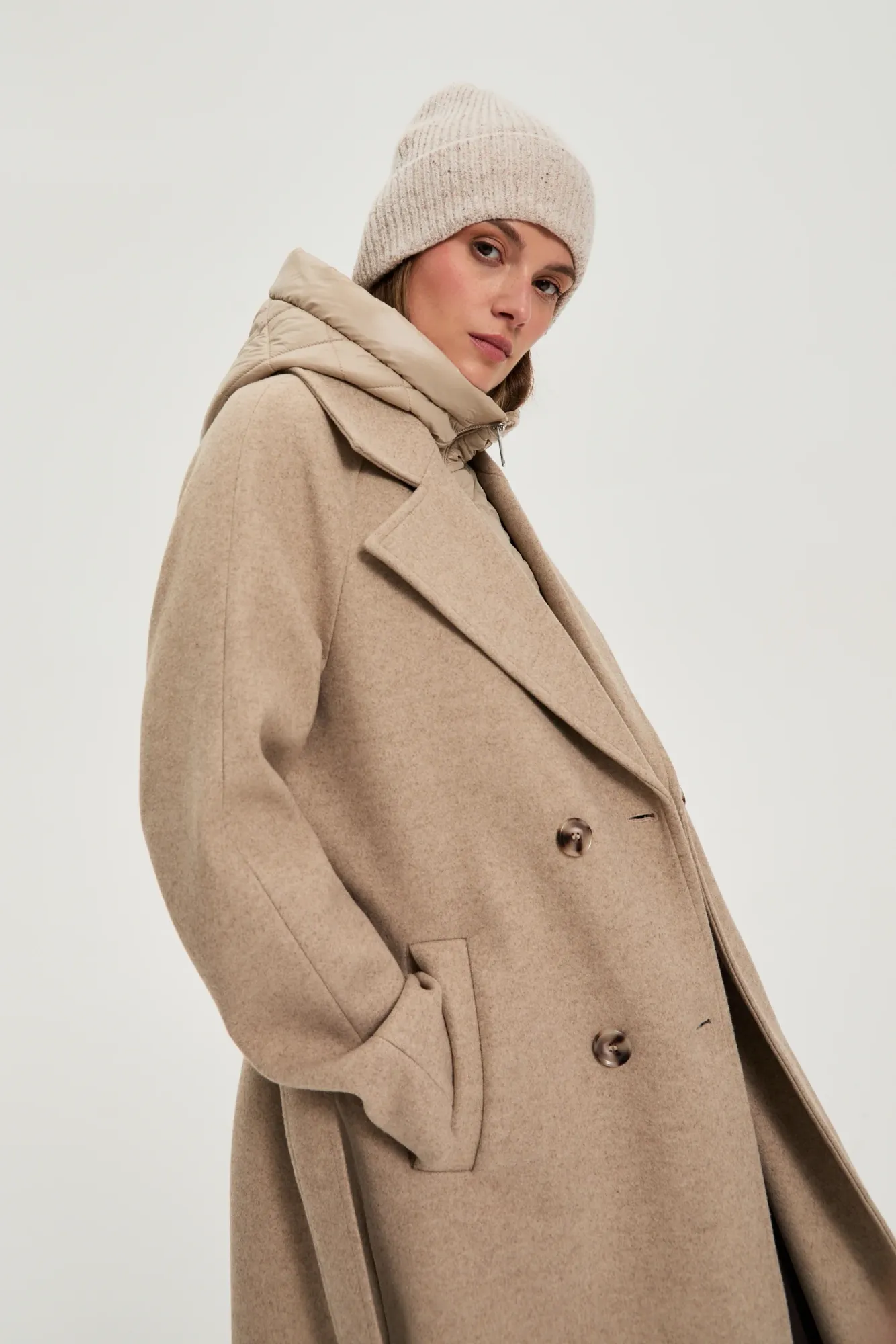 Chaqueta De Mujer Z-KU-4801 BEIGE MEL - Imagen 2