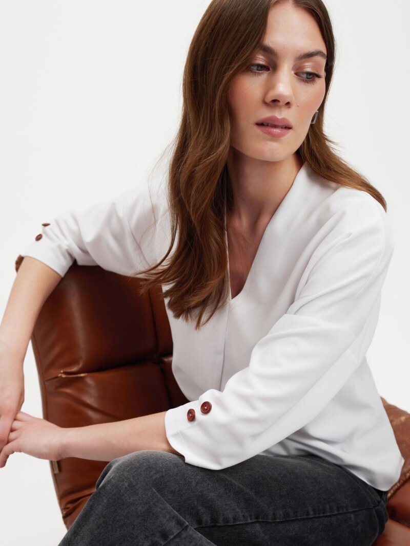 Blusa  Punto De Mujer Tskw25Top001500X00 - Imagen 4