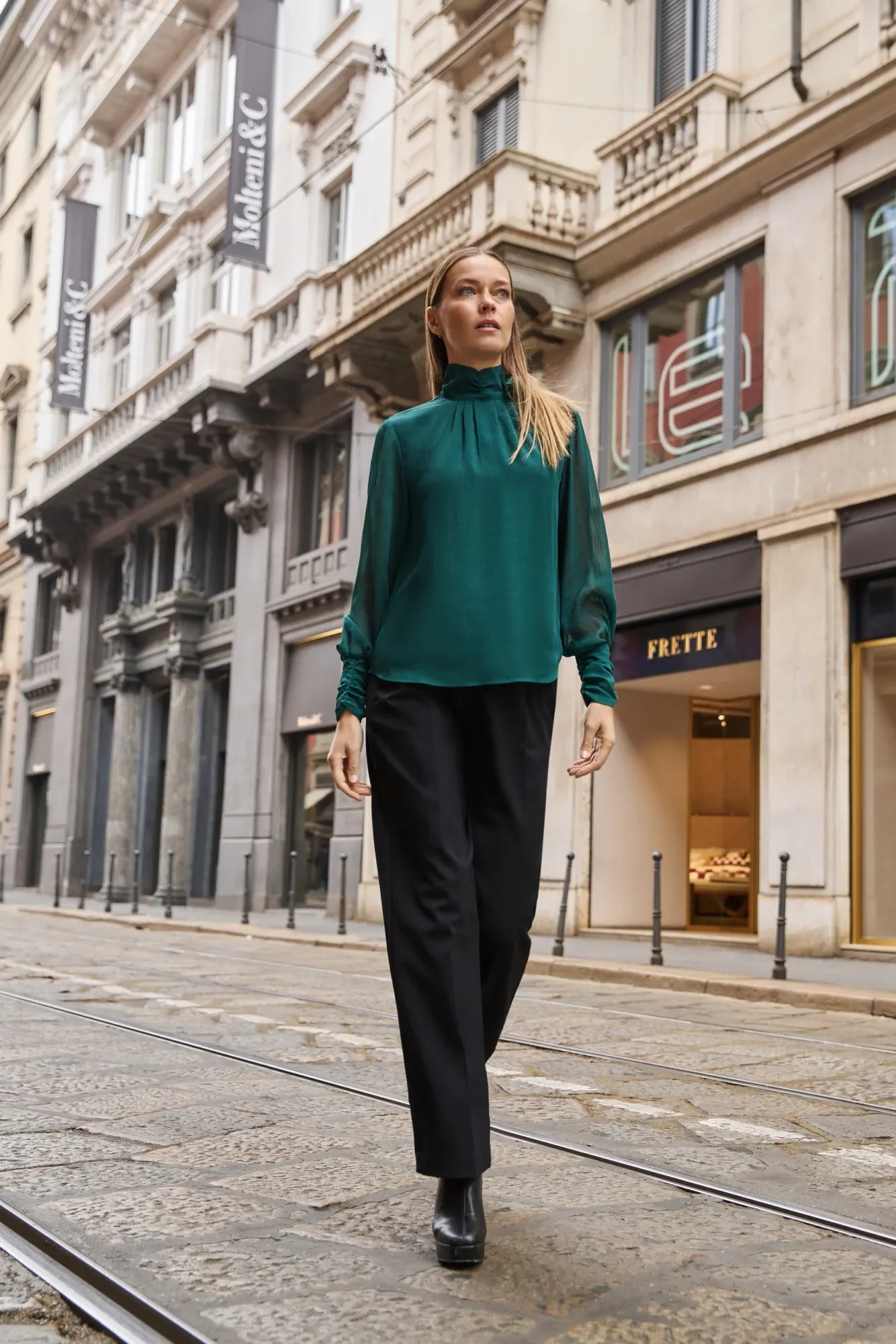 Camisa De Mujer Z-KO-4822 D.GREEN - Imagen 2