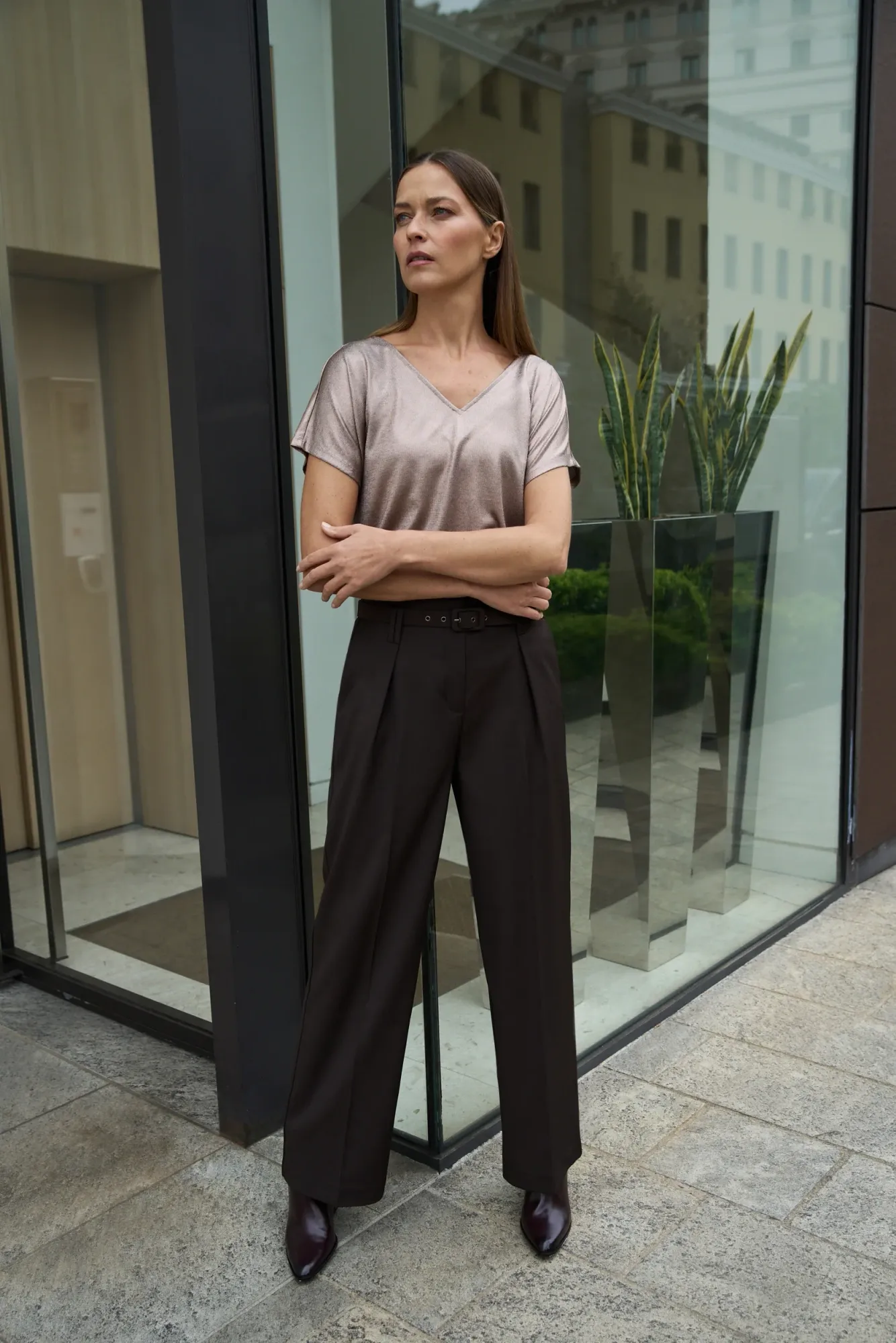 Camiseta Manga Corta De Mujer Z-TS-4828 GOLD - Imagen 2