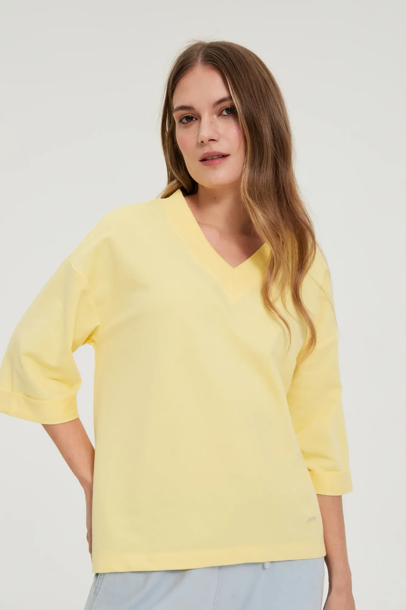 SUDADERA L-BL-4908 L.YELLOW - Imagen 2