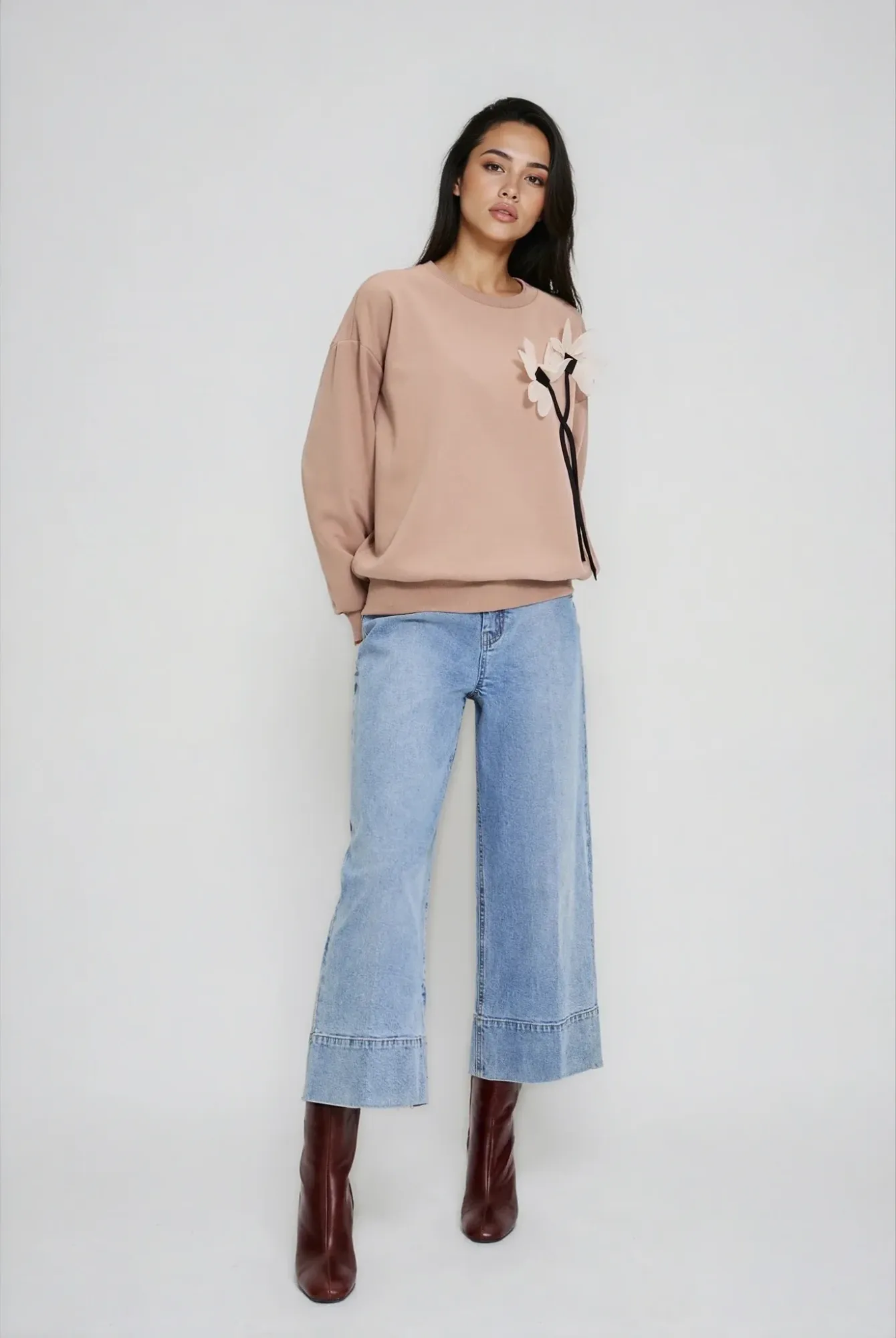 SUDADERA L-BL-4919 COFFEE - Imagen 2