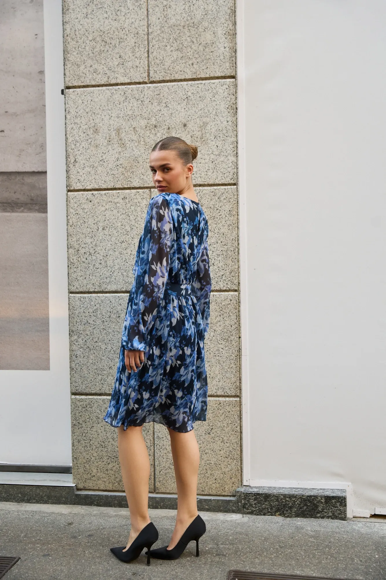 VESTIDO L-SU-4906 NAVY - Imagen 4