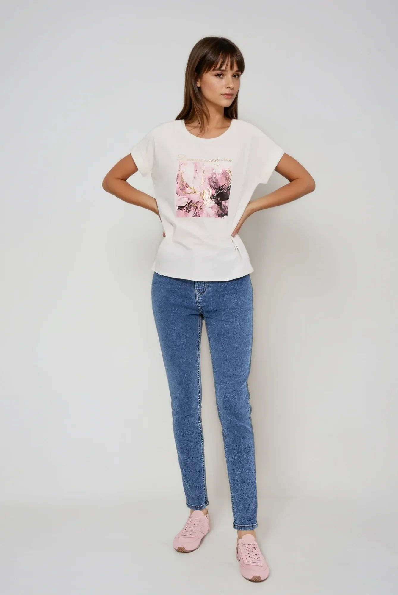 BLUSA MANGA CORTA L-TS-4917 D.CREAM - Imagen 2