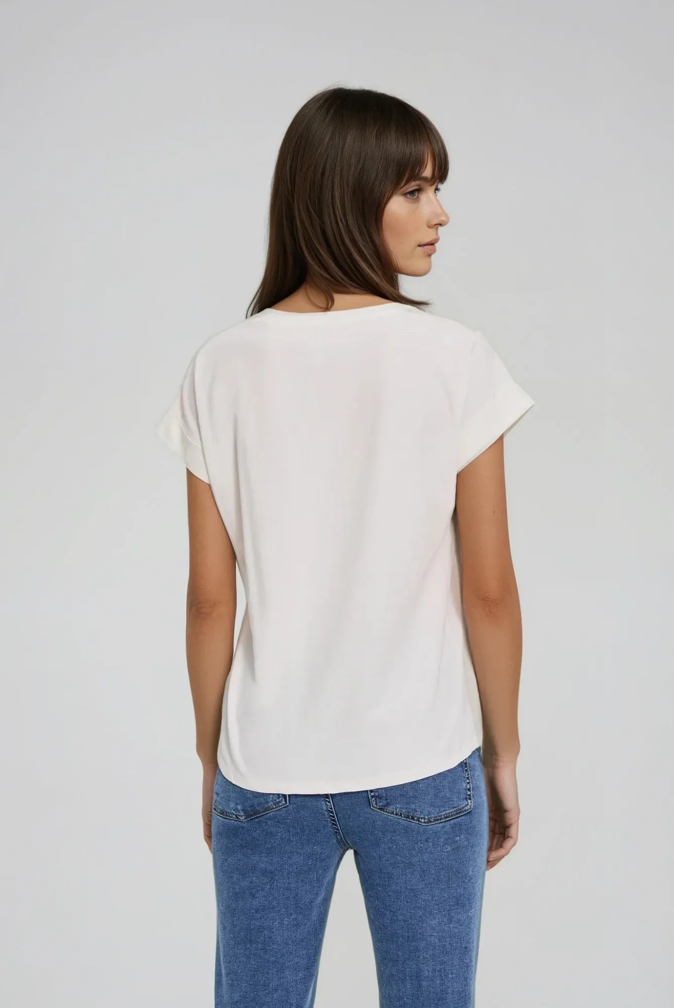 BLUSA MANGA CORTA L-TS-4917 D.CREAM - Imagen 4