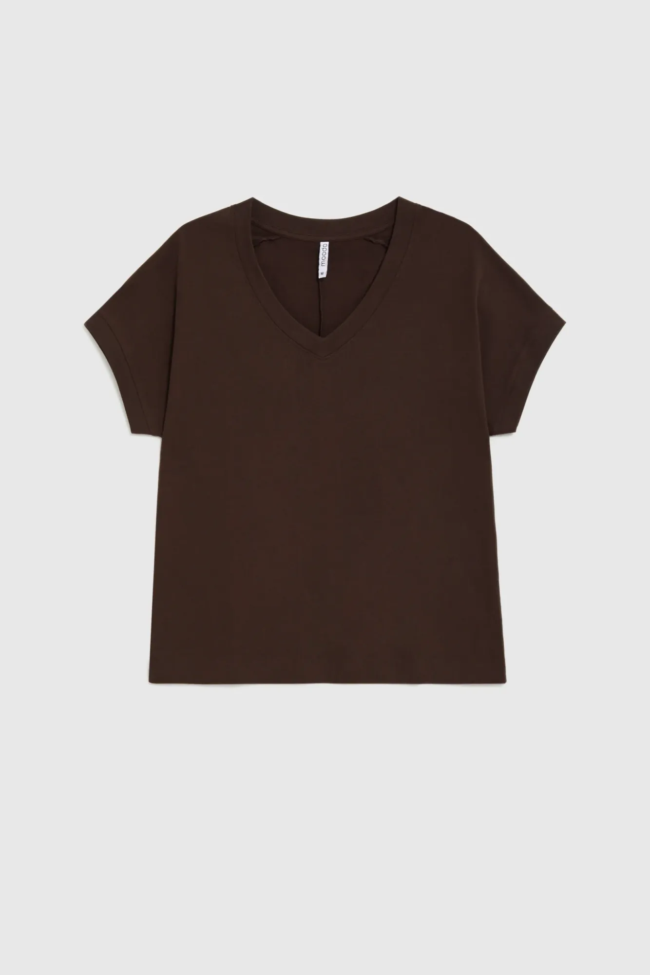 BLUSA MANGA CORTA L-TS-4942 BROWN - Imagen 5