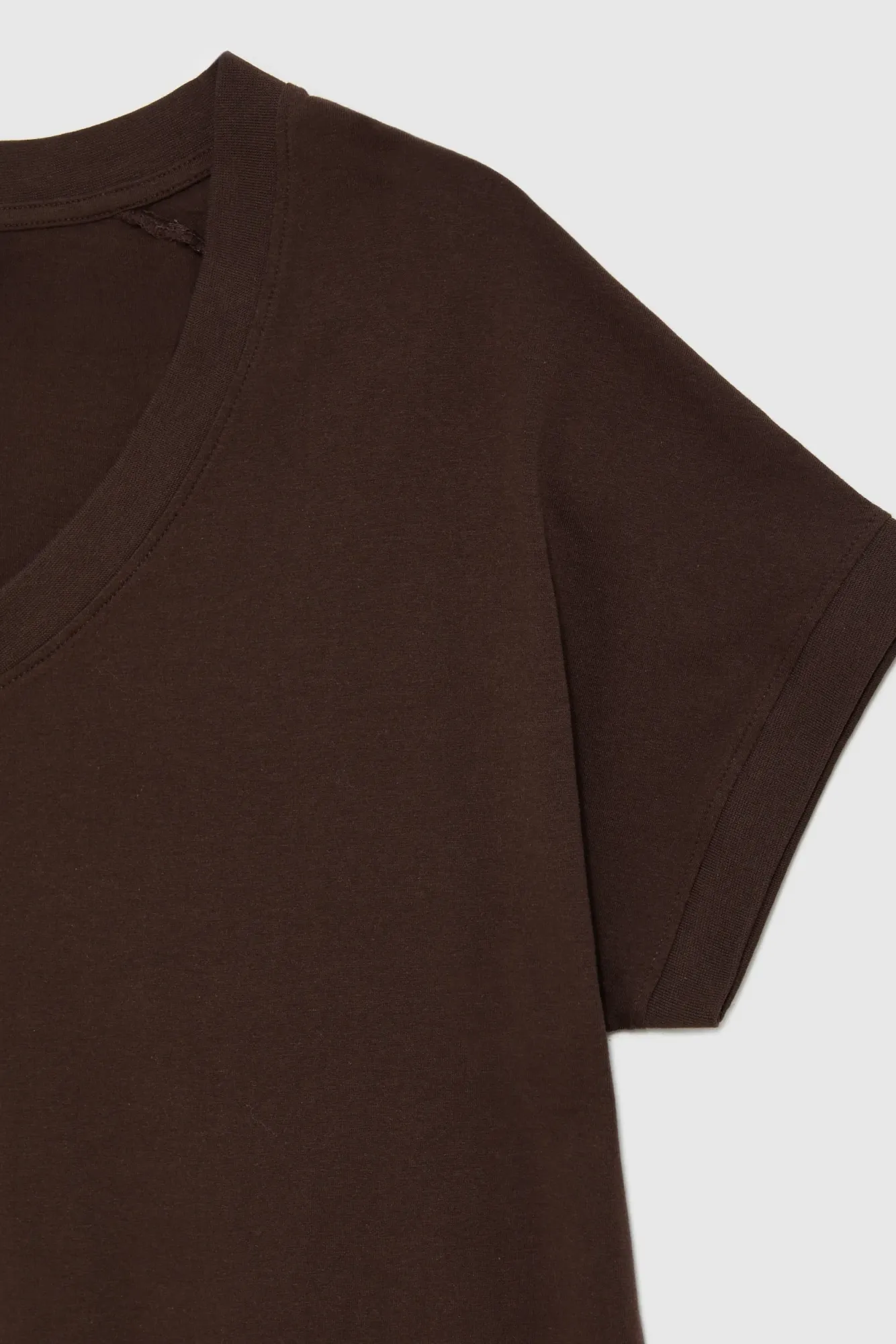 BLUSA MANGA CORTA L-TS-4942 BROWN - Imagen 6