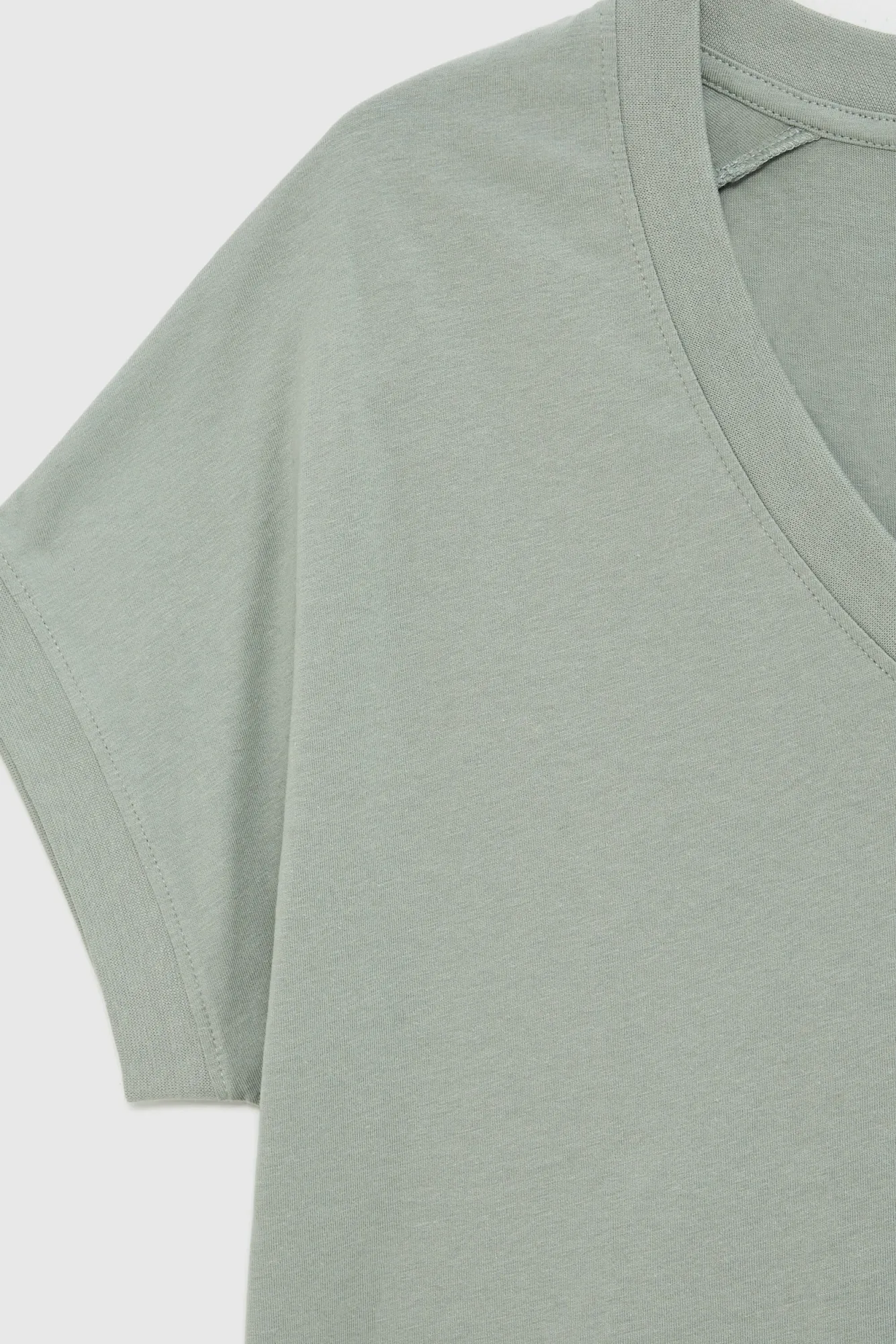 BLUSA MANGA CORTA L-TS-4942 OLIVE - Imagen 6