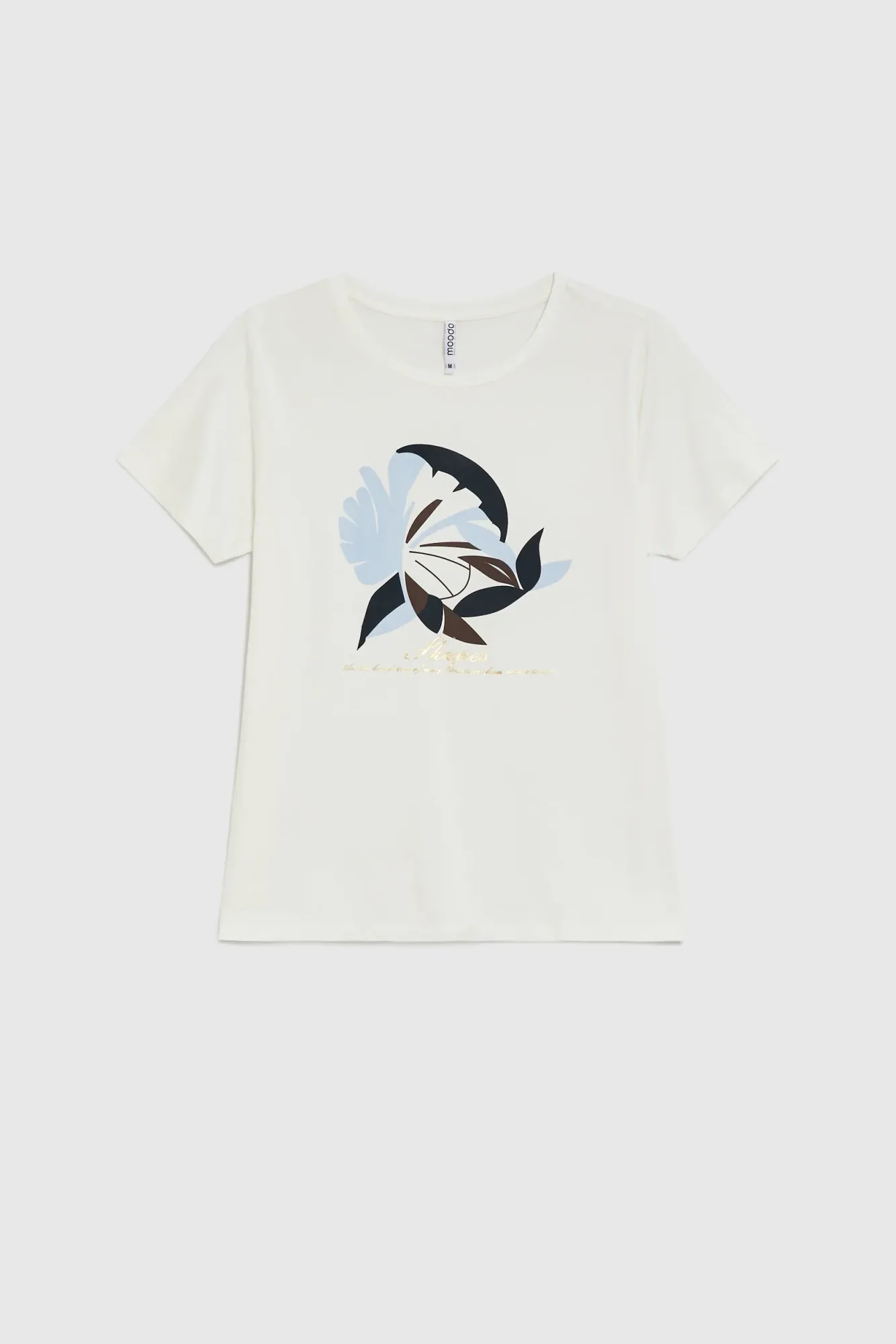 BLUSA MANGA CORTA L-TS-5003 OFF WHITE - Imagen 5