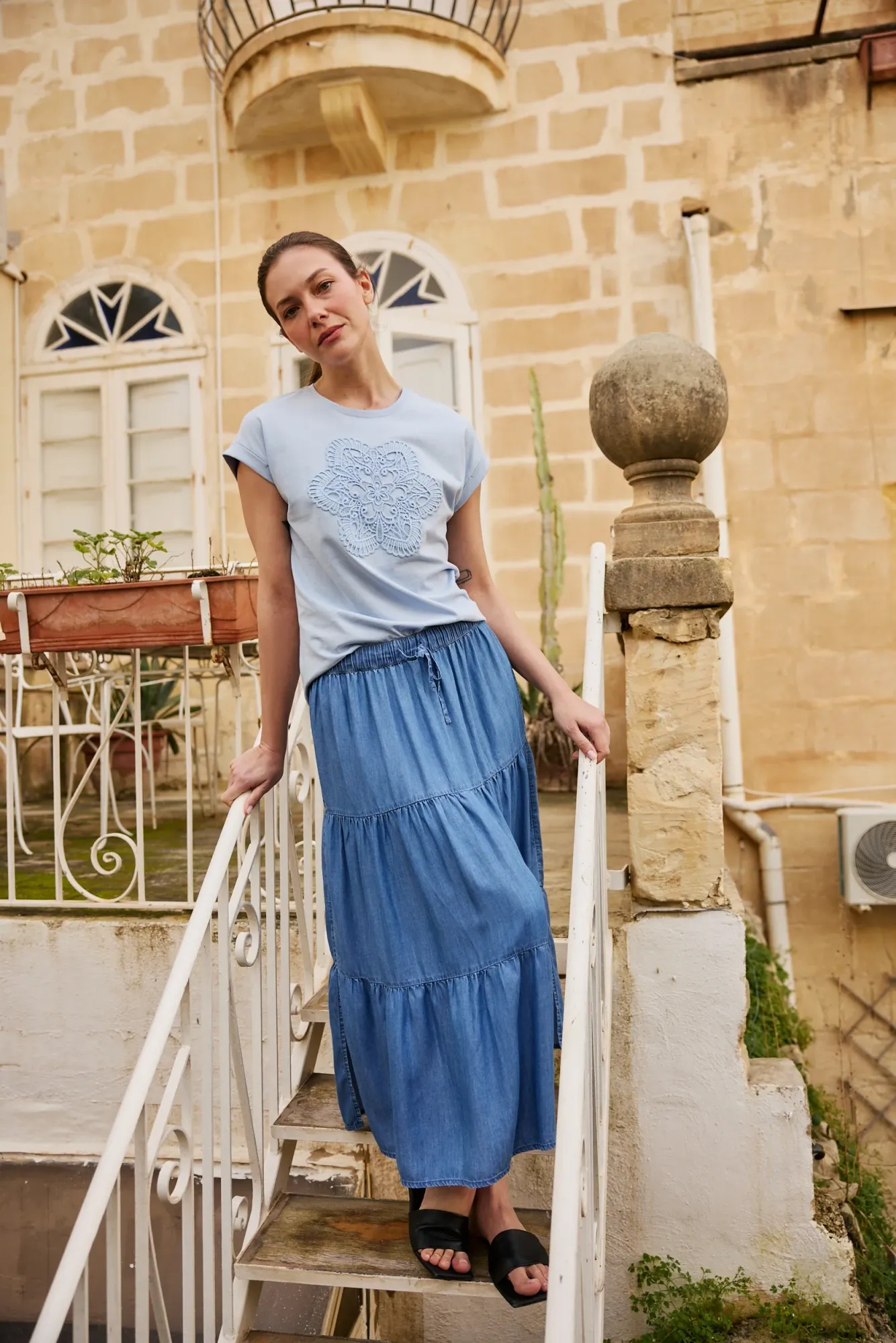 FALDA L-SC-4908 BLUE