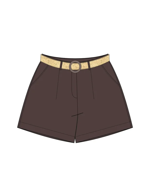 SHORT L-SH-4917 D.BROWN