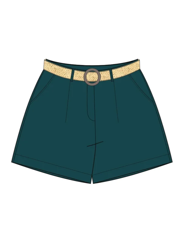 SHORT L-SH-4917 D.GREEN