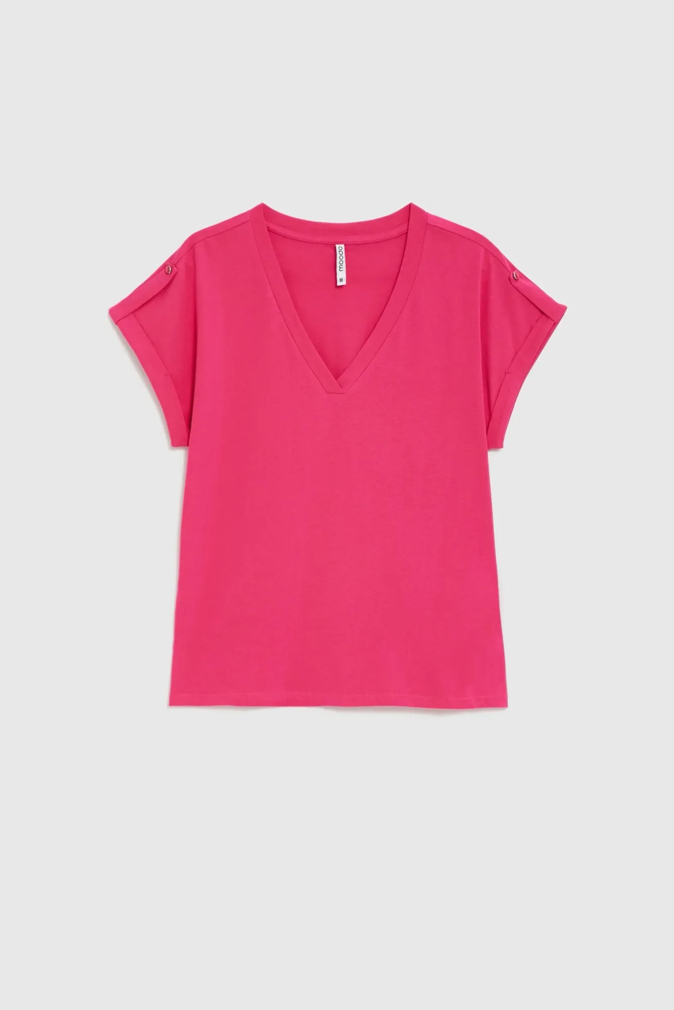 BLUSA MANGA CORTA L-TS-4909 FUCHSIA - Imagen 5