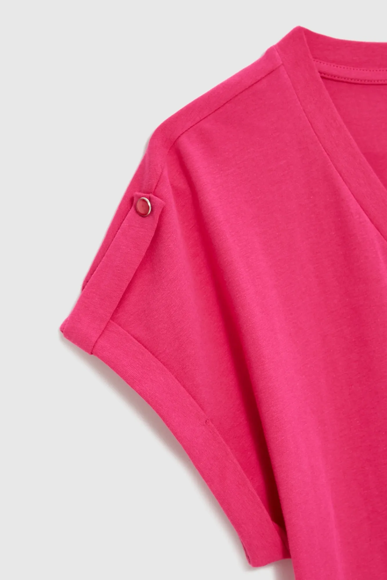 BLUSA MANGA CORTA L-TS-4909 FUCHSIA - Imagen 6