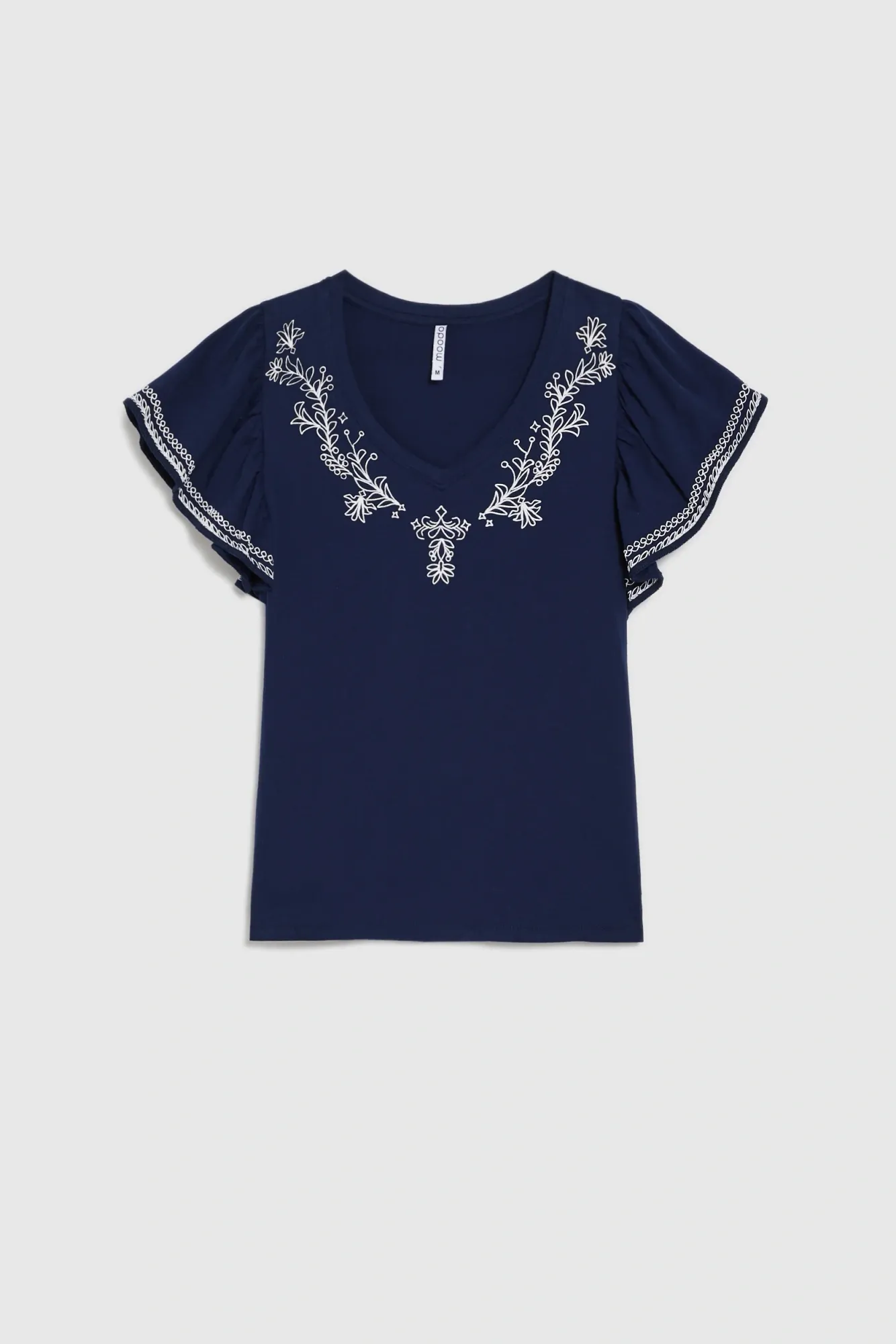 BLUSA MANGA CORTA L-TS-4949 NAVY - Imagen 6
