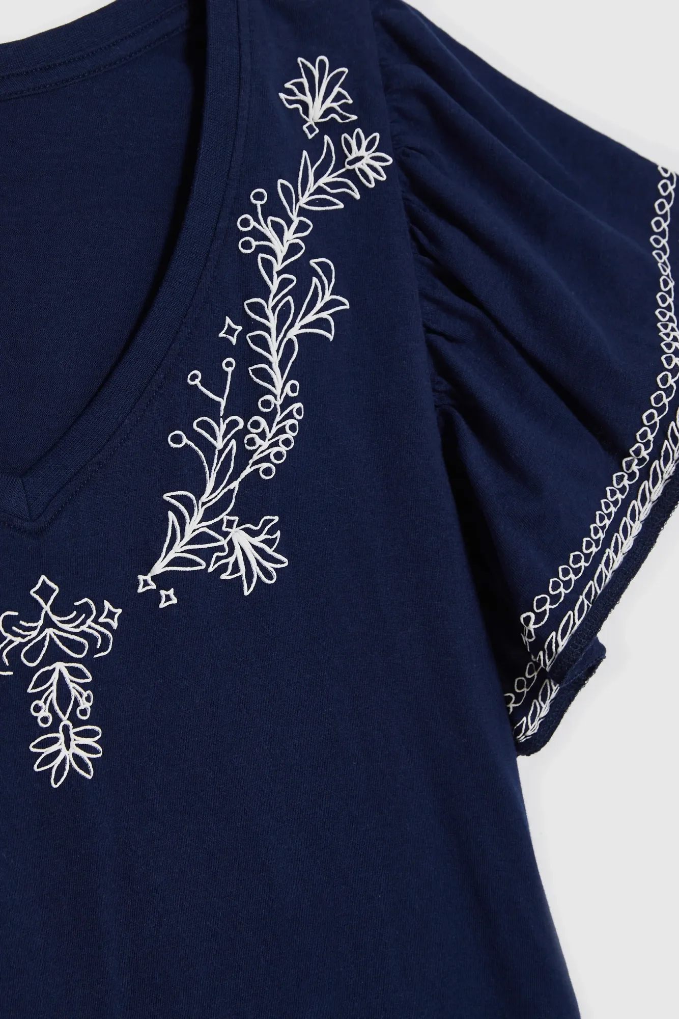 BLUSA MANGA CORTA L-TS-4949 NAVY - Imagen 7