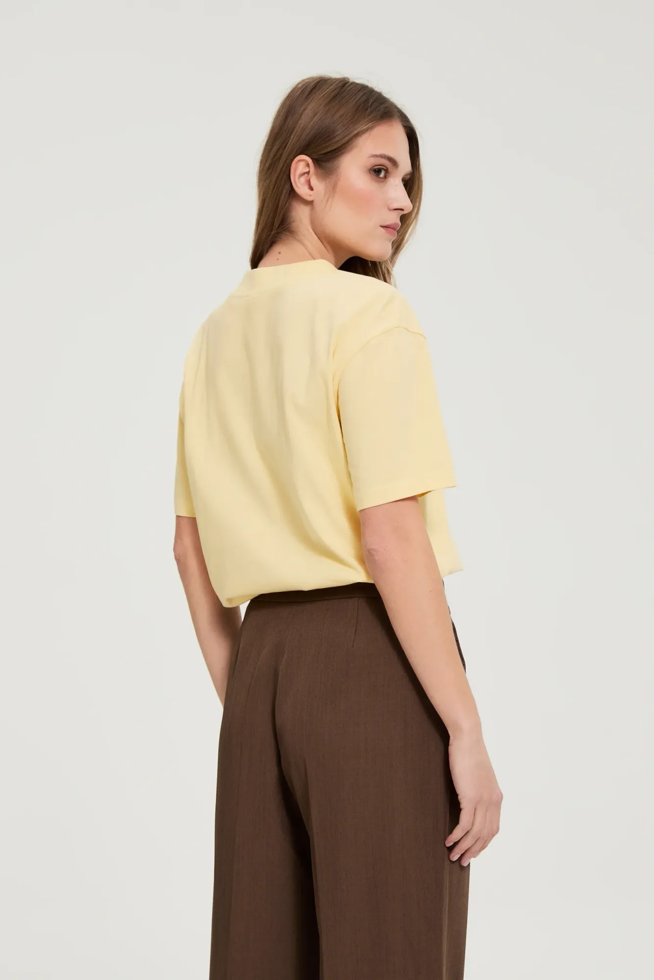 BLUSA MANGA CORTA L-TS-4950 L.YELLOW - Imagen 5