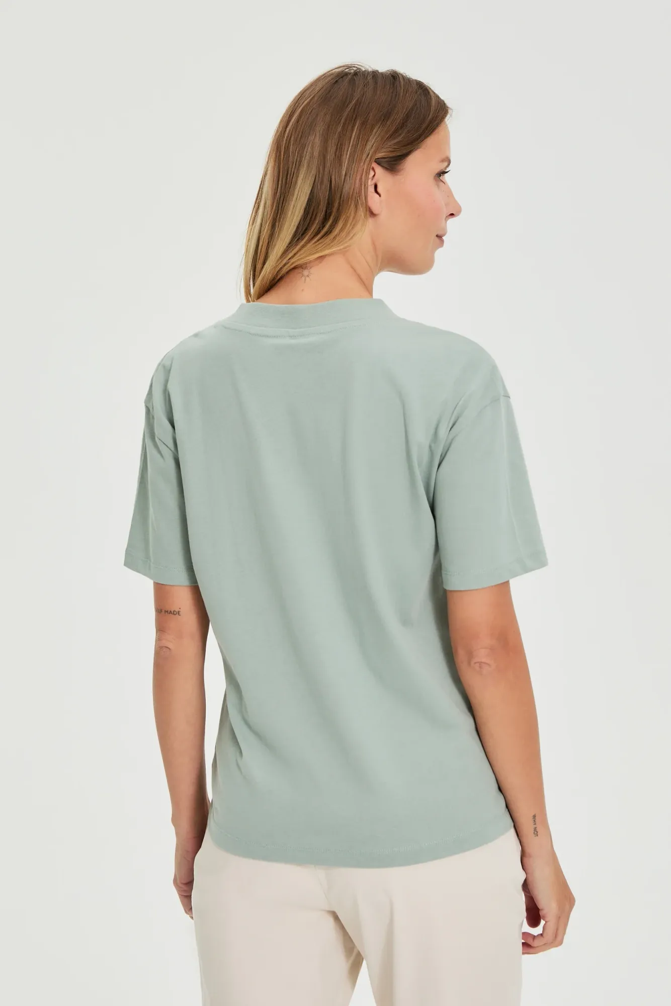 BLUSA MANGA CORTA L-TS-4950 OLIVE - Imagen 3