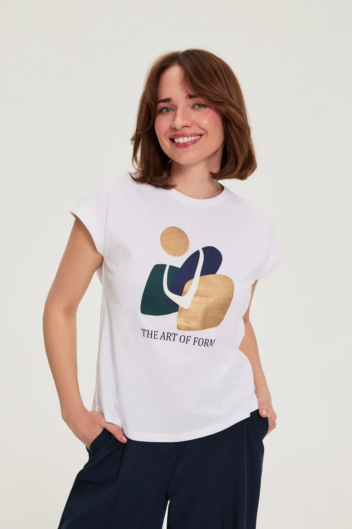 BLUSA MANGA CORTA L-TS-4954 WHITE