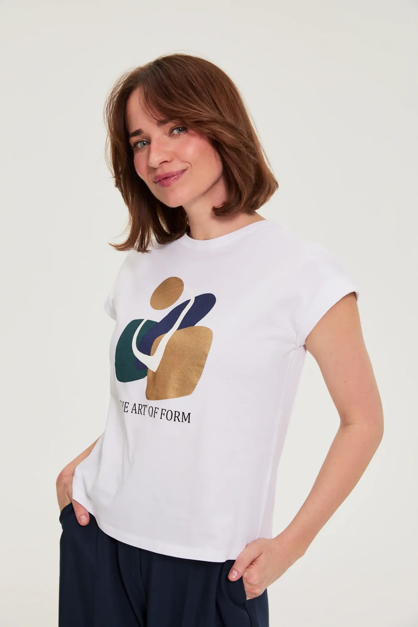 BLUSA MANGA CORTA L-TS-4954 WHITE - Imagen 2