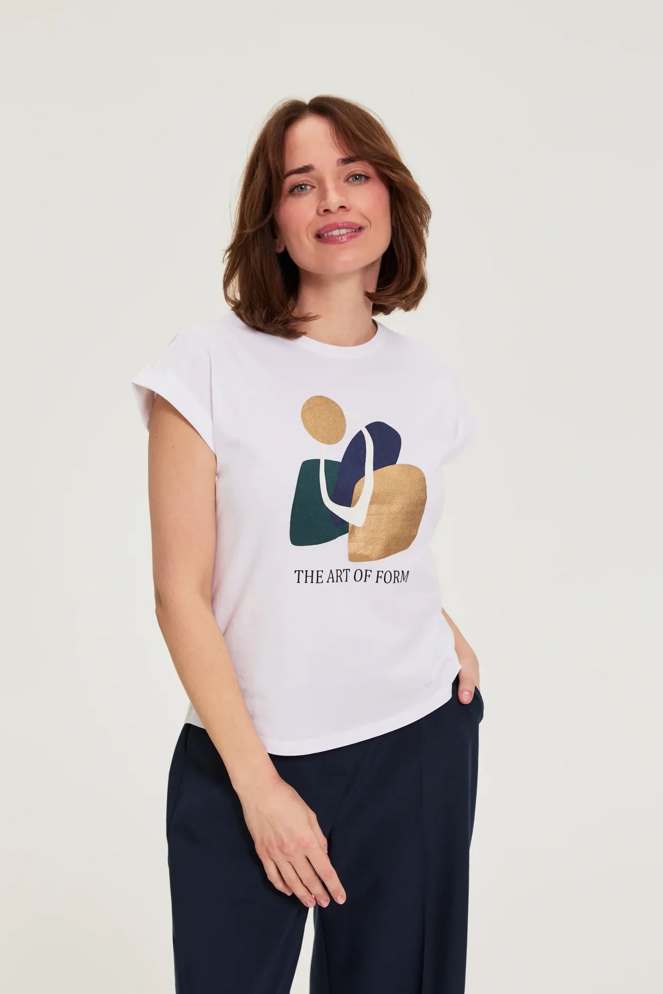 BLUSA MANGA CORTA L-TS-4954 WHITE - Imagen 5