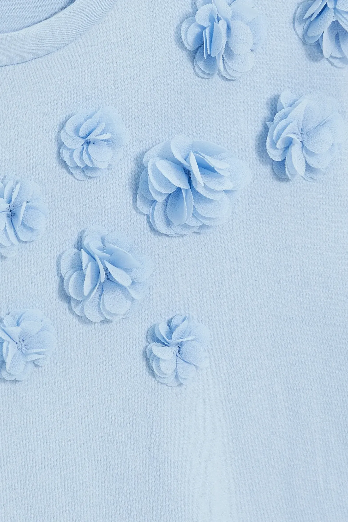 BLUSA MANGA CORTA L-TS-4957 L.BLUE - Imagen 5