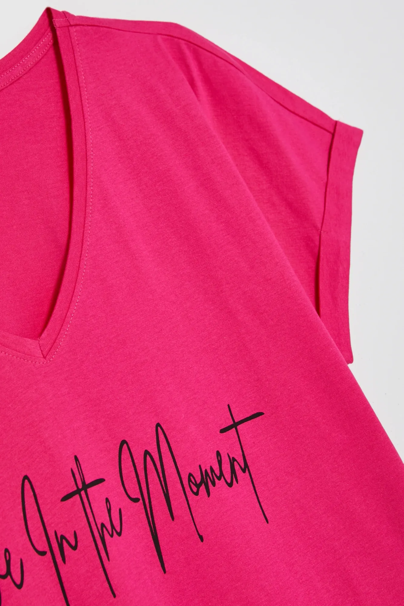 BLUSA MANGA CORTA L-TS-4958 FUCHSIA - Imagen 3