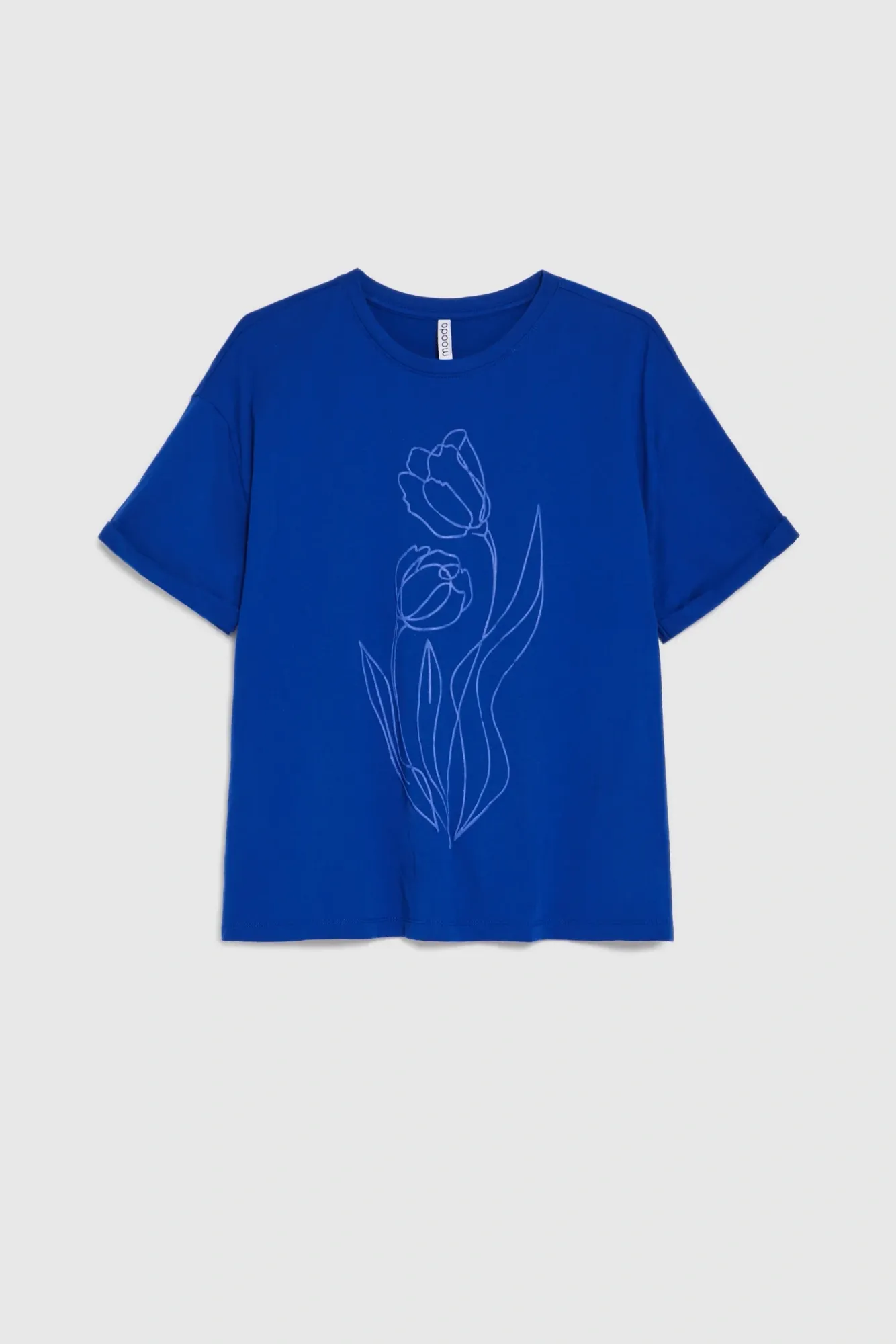 BLUSA MANGA CORTA L-TS-4966 D.BLUE - Imagen 4