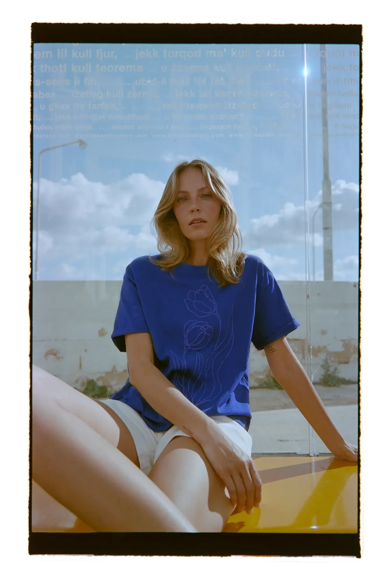 BLUSA MANGA CORTA L-TS-4966 D.BLUE - Imagen 2