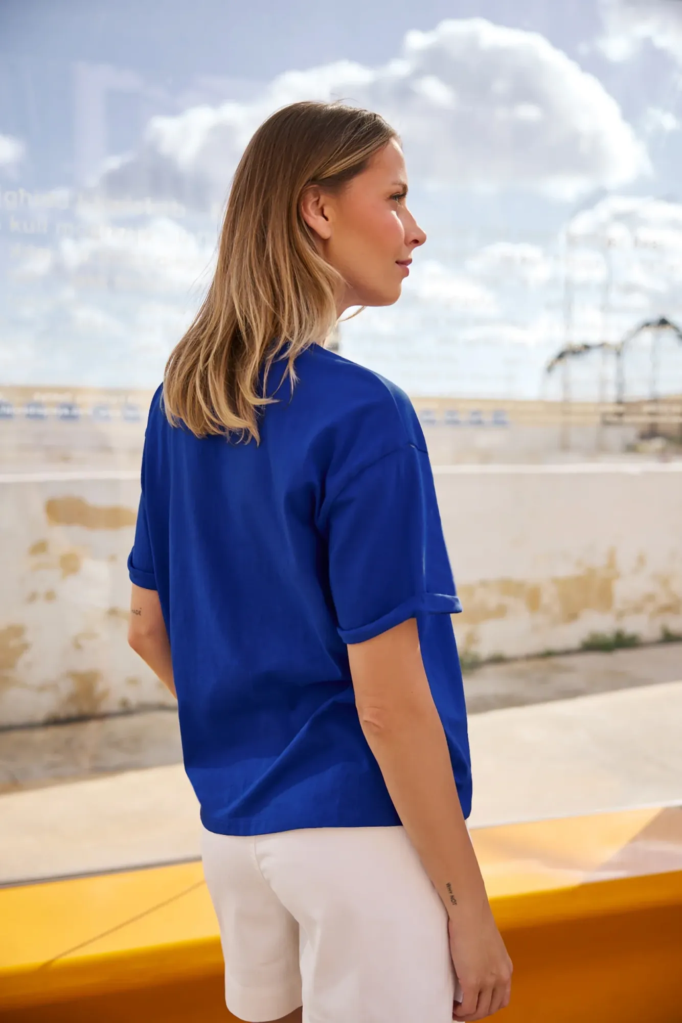 BLUSA MANGA CORTA L-TS-4966 D.BLUE - Imagen 3