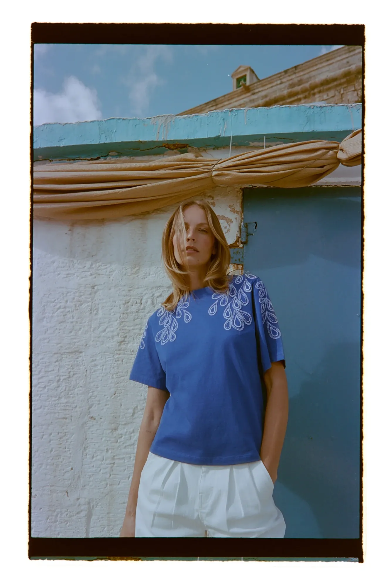 BLUSA MANGA CORTA L-TS-4970 D.BLUE