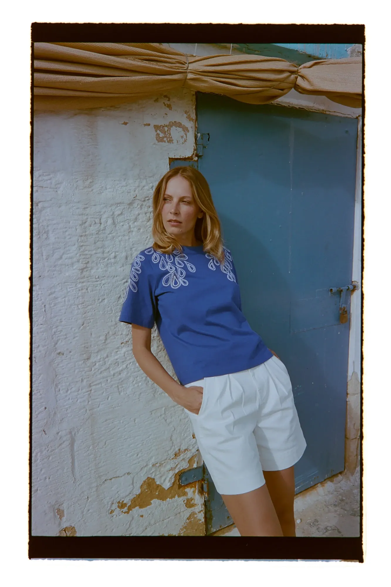 BLUSA MANGA CORTA L-TS-4970 D.BLUE - Imagen 3