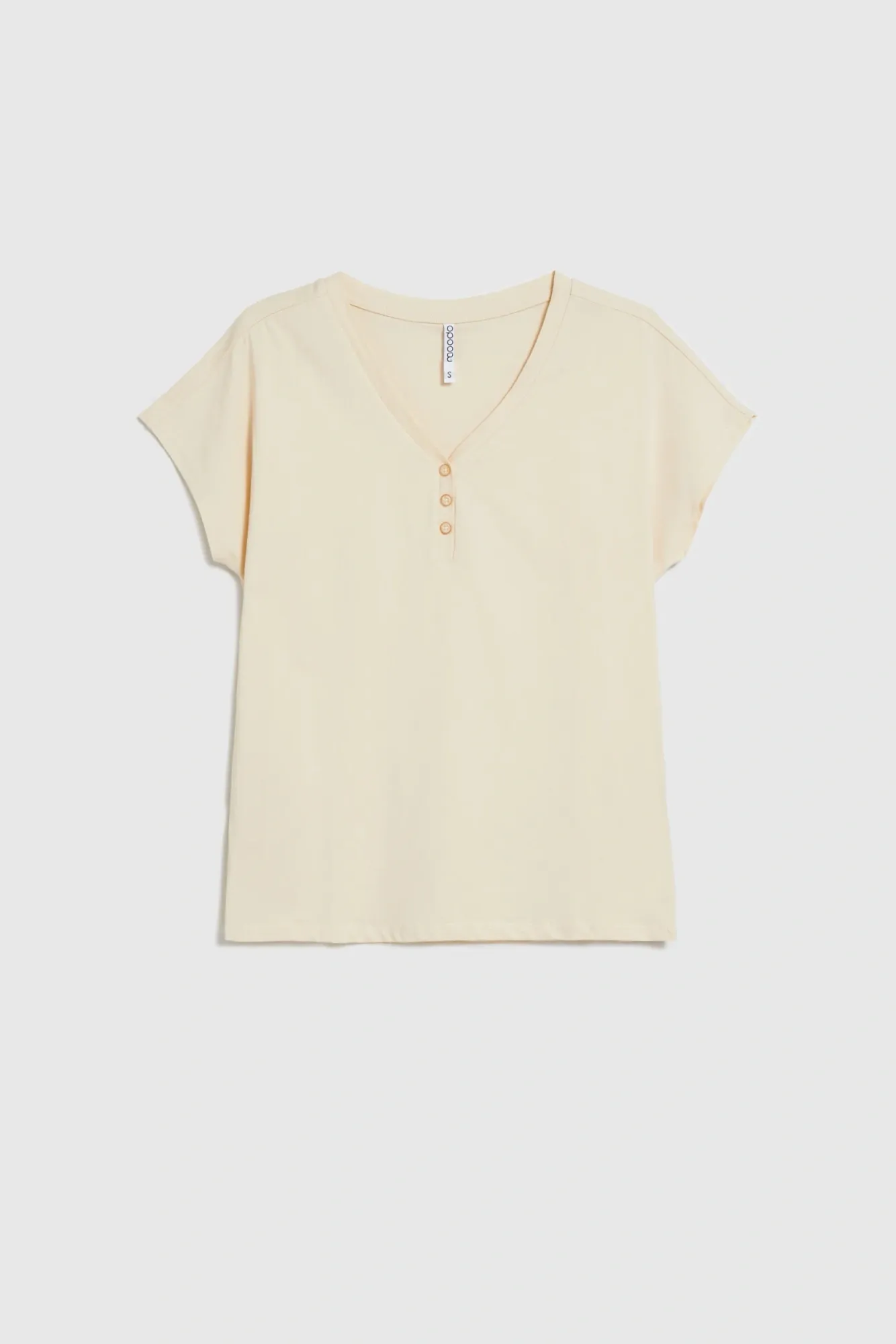 BLUSA MANGA CORTA L-TS-4977 CREAM - Imagen 6